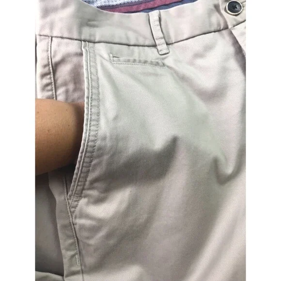 Perk Straight Slim Fit Stretch Chino Pants Men’s 32 X 34 Beige Tab Khaki - Picture 7 of 15